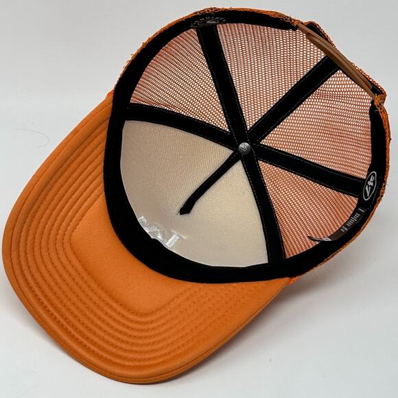 Los Angeles LA Dodgers Trucker Hat Baseball Cap 47 Brand Mesh Snapback Orange - Picture 4 of 9